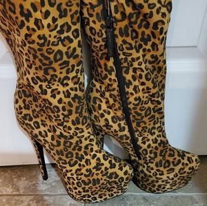 Cheetah boots